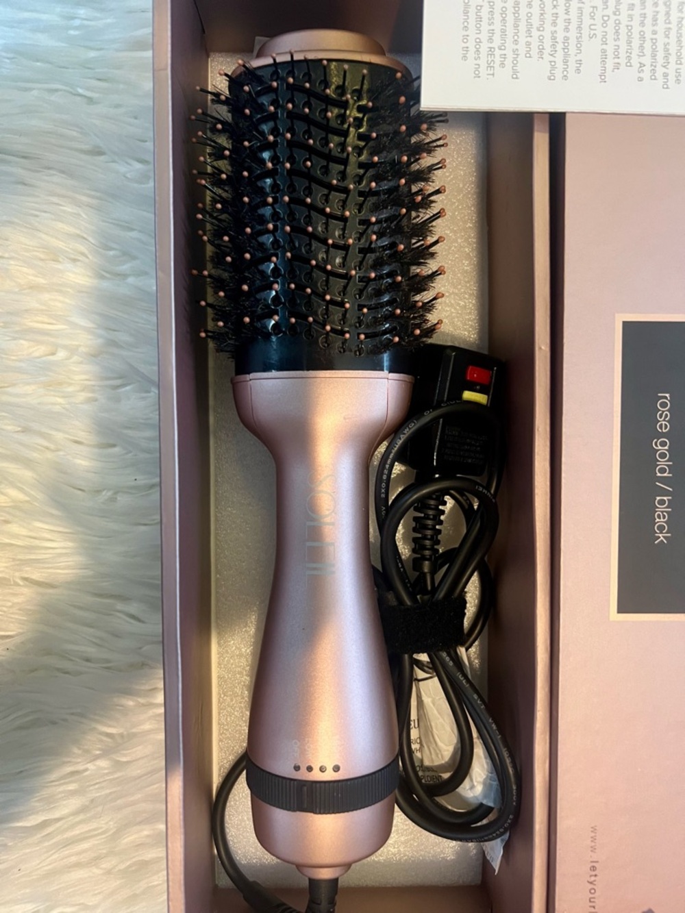 Soleil Professional Blowout Brush - Rose Gold/Black - Picture 3 of 6